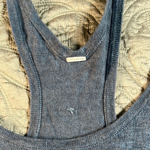 Lululemon Athletica Blue Gray Sleeveless Backless Tank Top - Picture 2 of 7